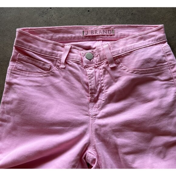 J Brand Skinny Leg Slipper Denim Jeans Women's Size 25 Pink Low Rise Medium Wash - Picture 7 of 13